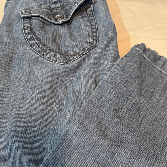 Nine West Women's Wide Leg Baggy Skater Jeans in Blue Gray, Size 12 - Picture 7 of 7